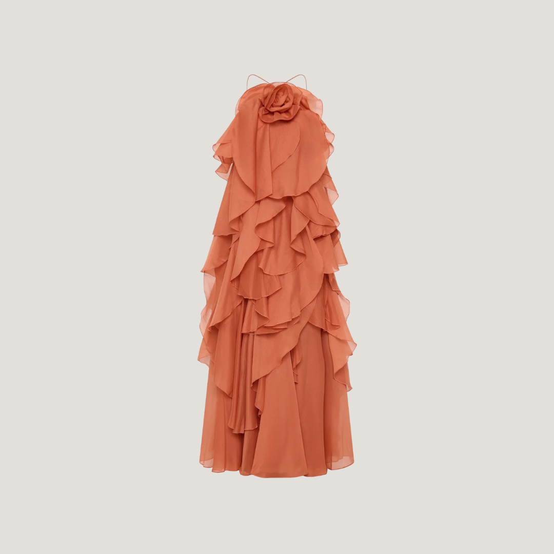 Armanda | Abito Elegante con Dettagli Drammatici
