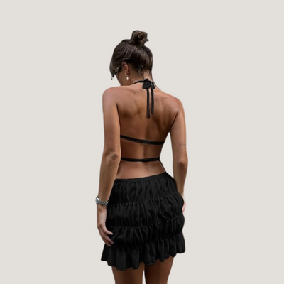 Brunella | Set Estivo con Top e Gonna a Balze