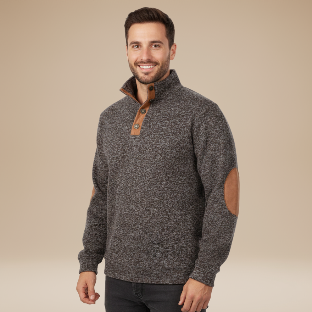 Matteo | Men's Sweater with Elbow Patches