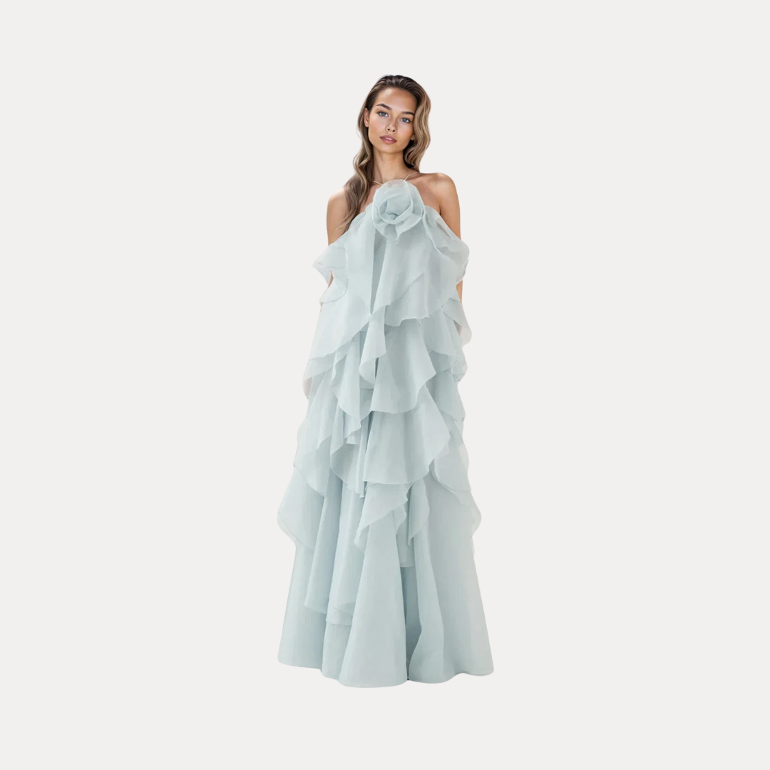 Armanda | Abito Elegante con Dettagli Drammatici