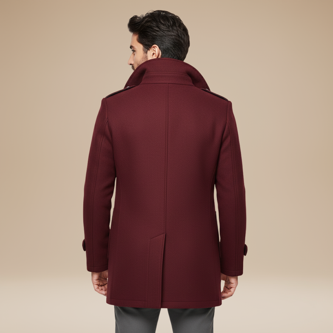 Cesare | Cappotto Uomo Elegante a Doppio Petto