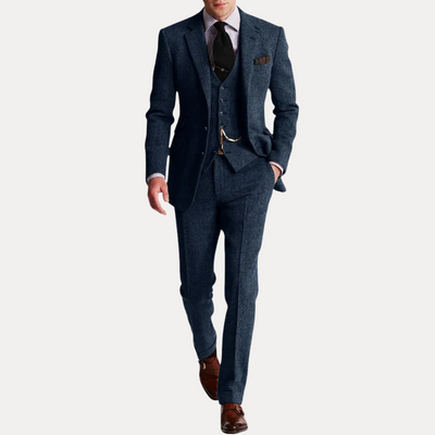 Harrison | Abito classico da uomo in tweed a tre pezzi