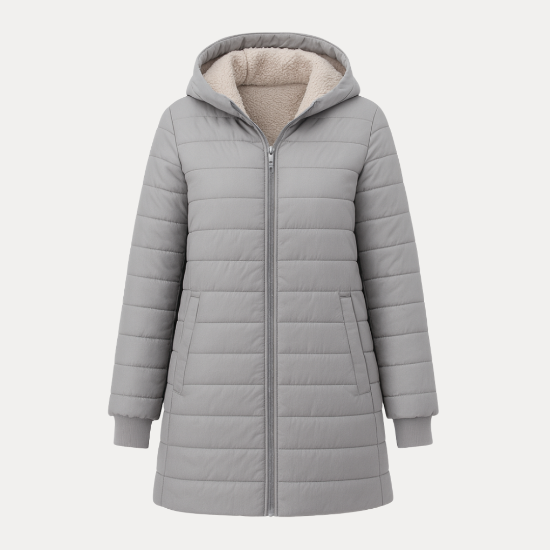 Aurora | Piumino con Cappuccio in Sherpa