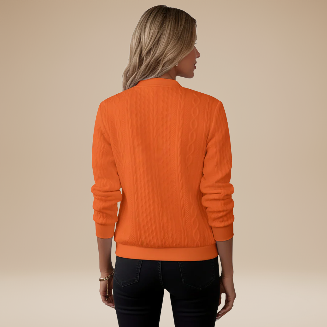 Elena | Elegant Bomber Cardigan