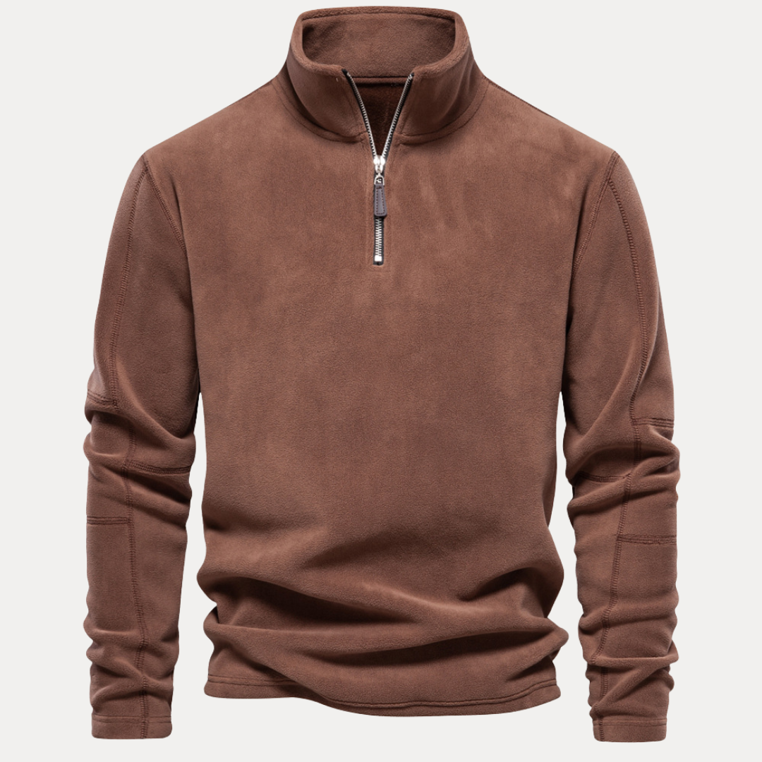 Riccardo | Maglione in Pile con Mezza Zip