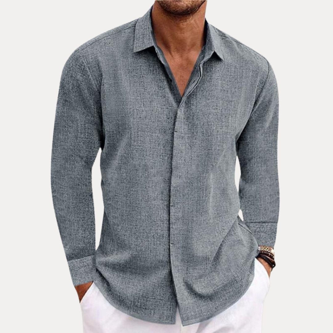 Alessio | Camicia Uomo Effetto Lino