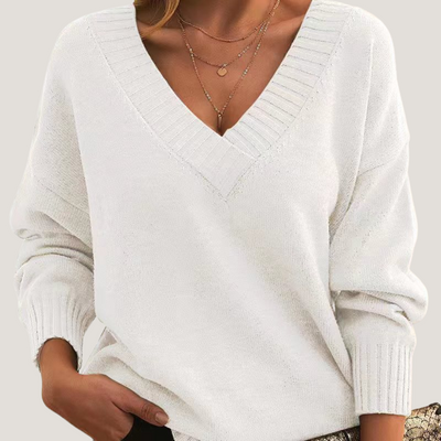Sibilla | Maglione con Scollo a V Profondo