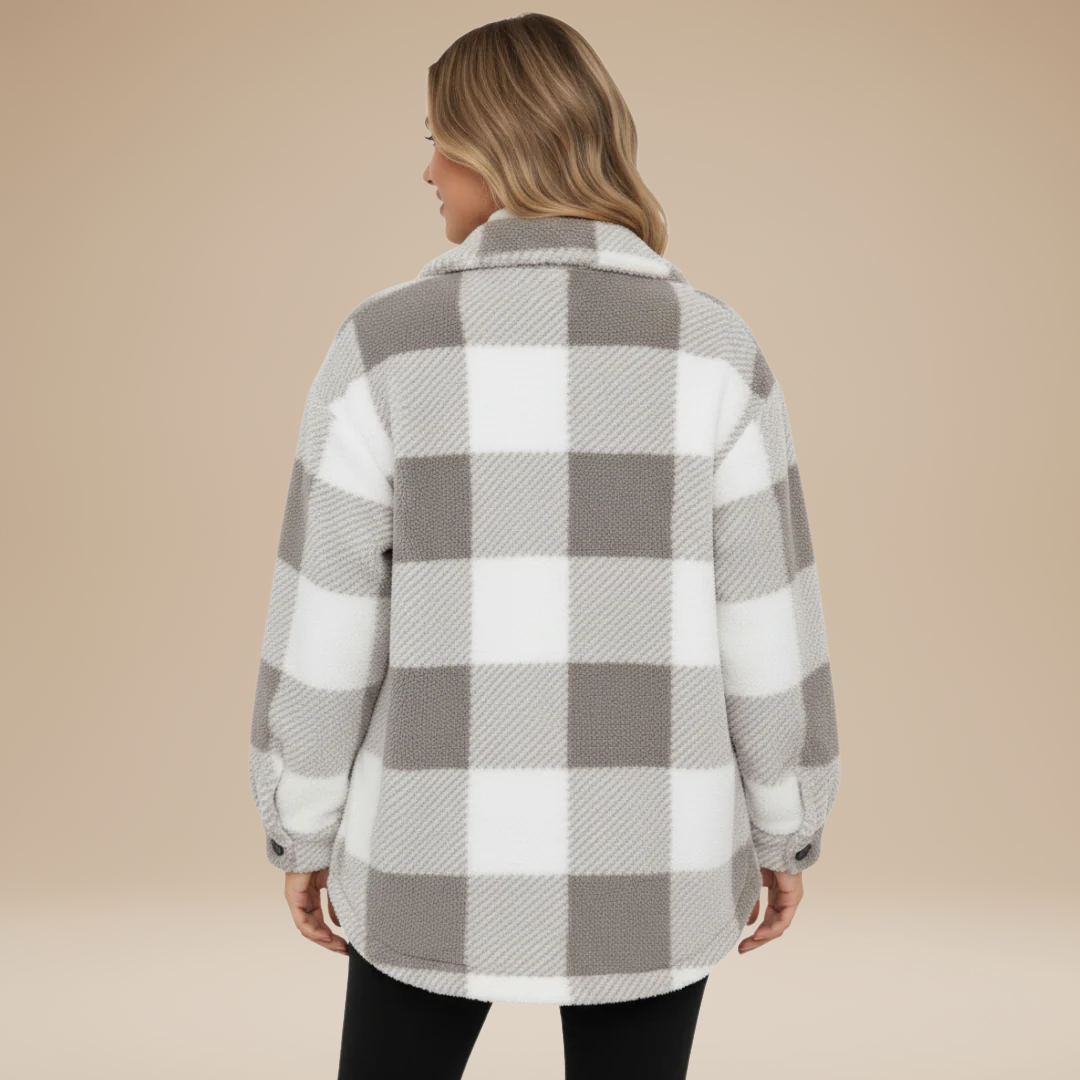 Giada | Giacca Camicia a Quadri Donna Casual Elegante