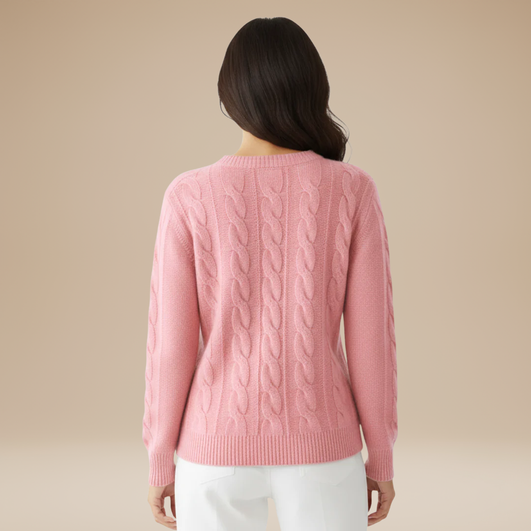 Chiara | Maglione Donna Girocollo a Treccia