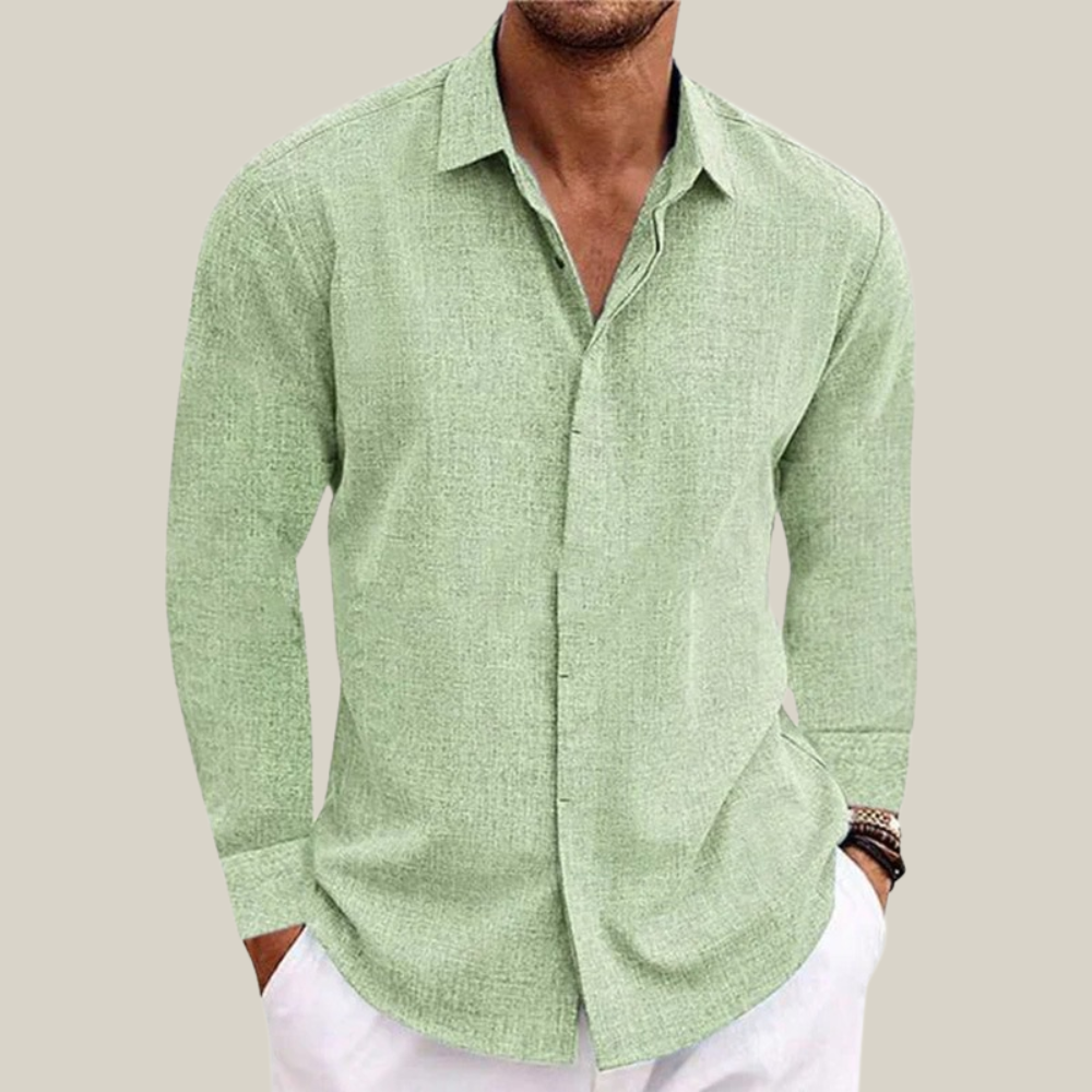 Alessio | Camicia Uomo Effetto Lino