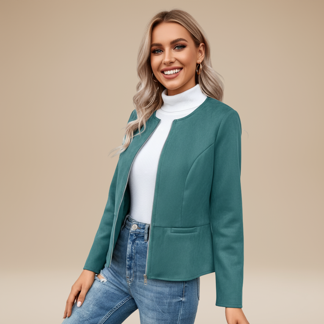 Gioia | Giacca Donna con Zip dal Design Pulito