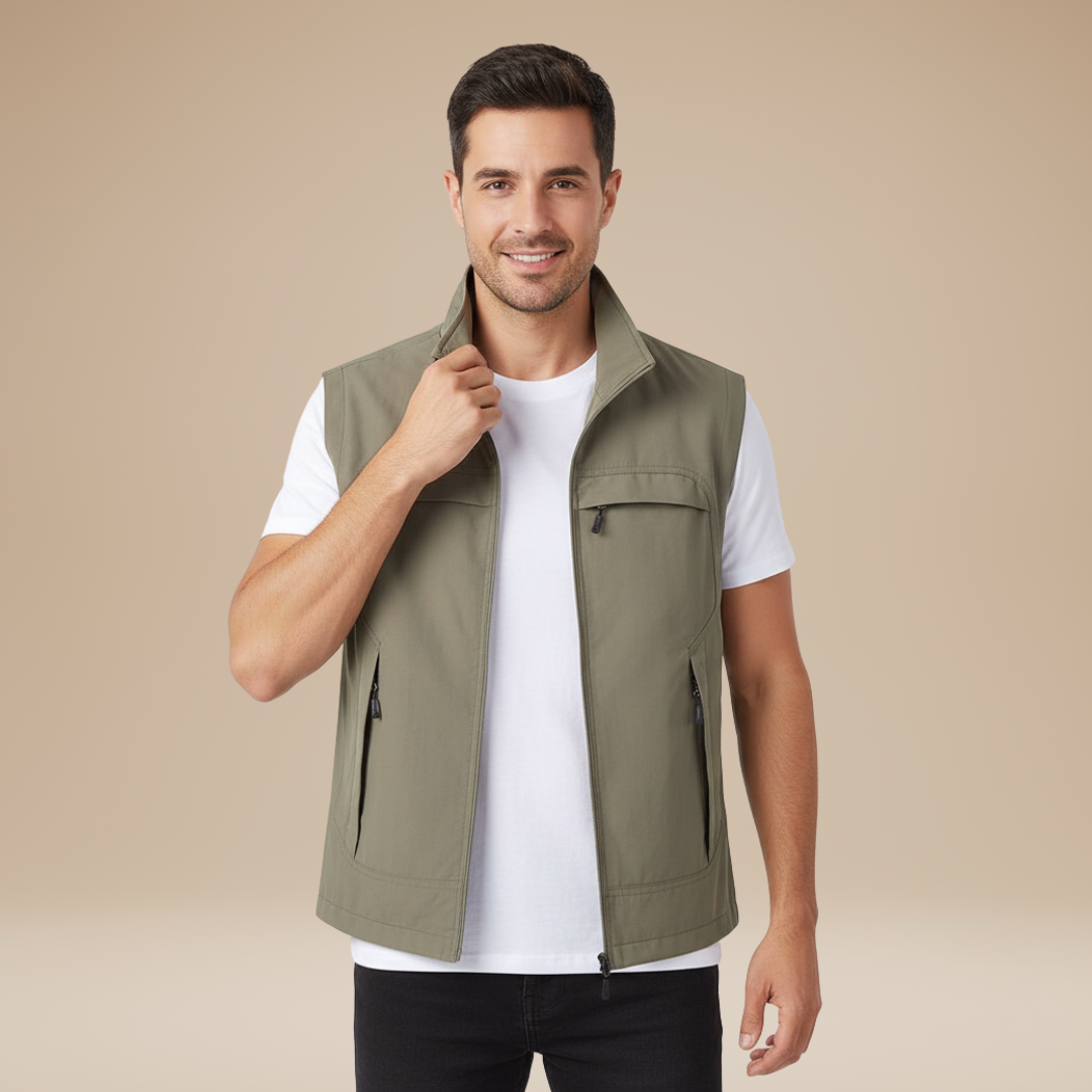 Vento | Gilet Uomo con Zip Pratico e Raffinato