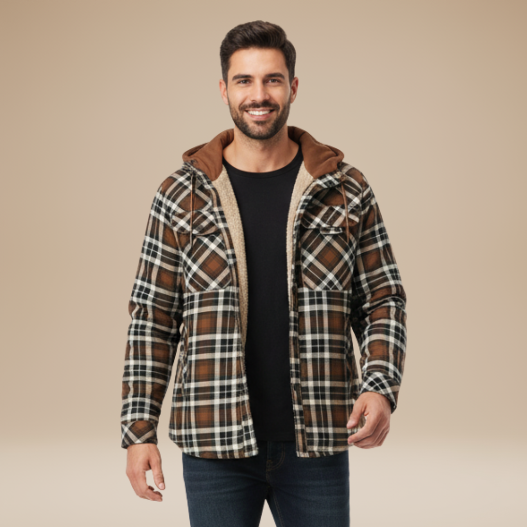 Piero | Camicia Giacca Invernale Uomo con Cappuccio