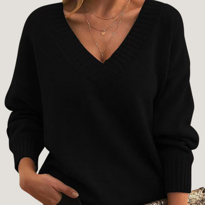 Sibilla | Maglione con Scollo a V Profondo