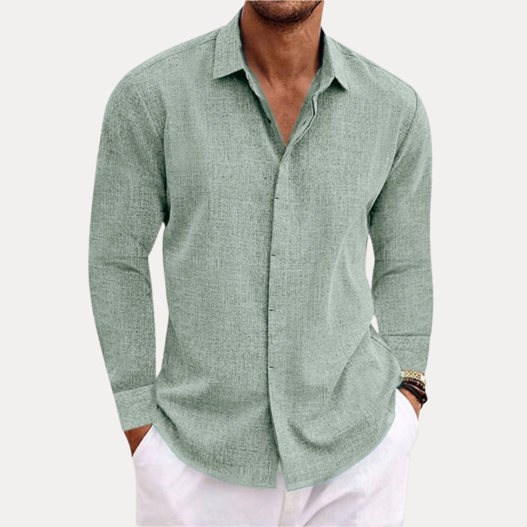 Alessio | Camicia Uomo Effetto Lino