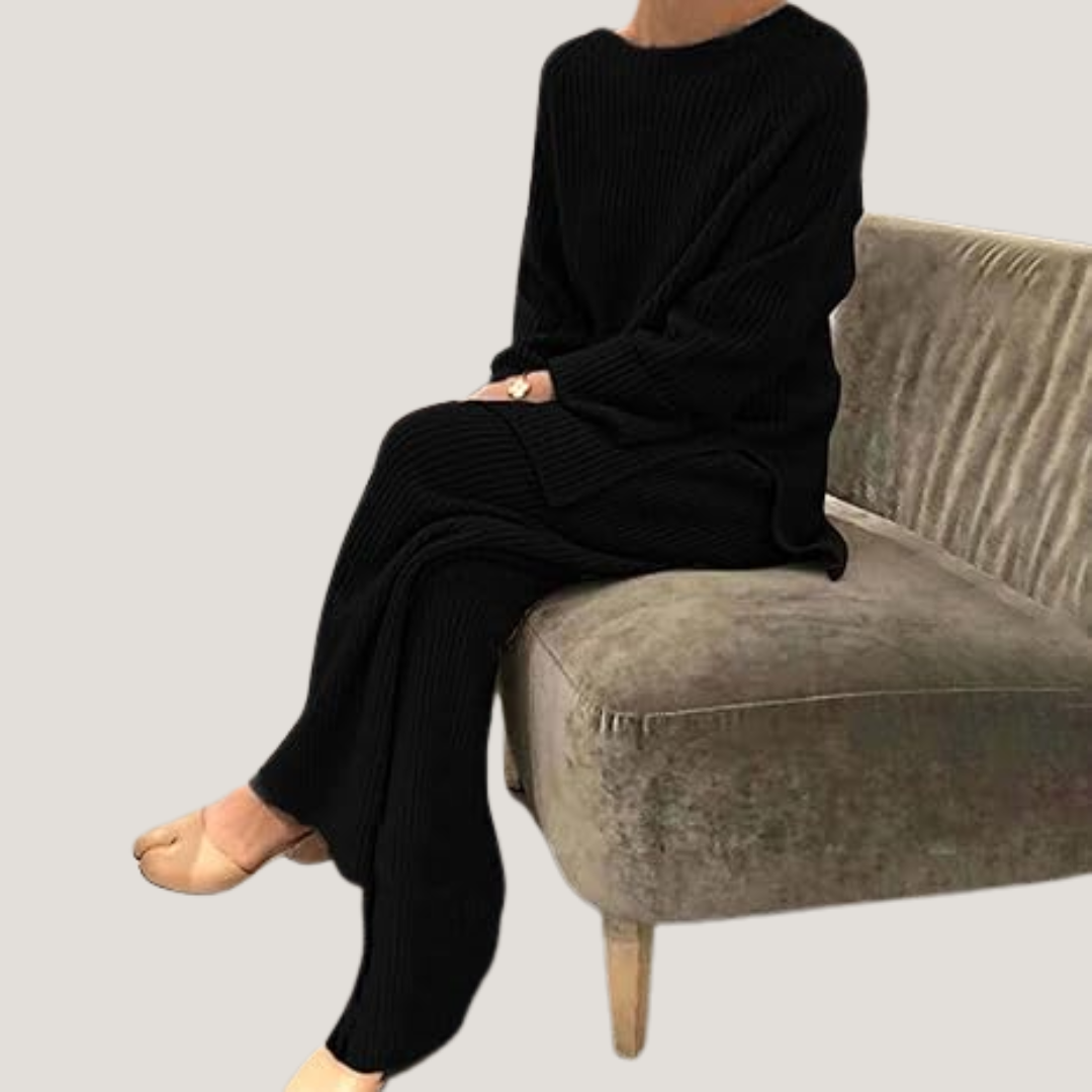 Annalisa | Completo Loungewear in Maglia a Coste