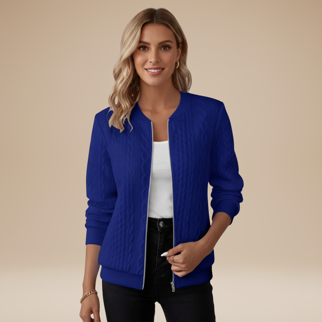 Elena | Elegant Bomber Cardigan