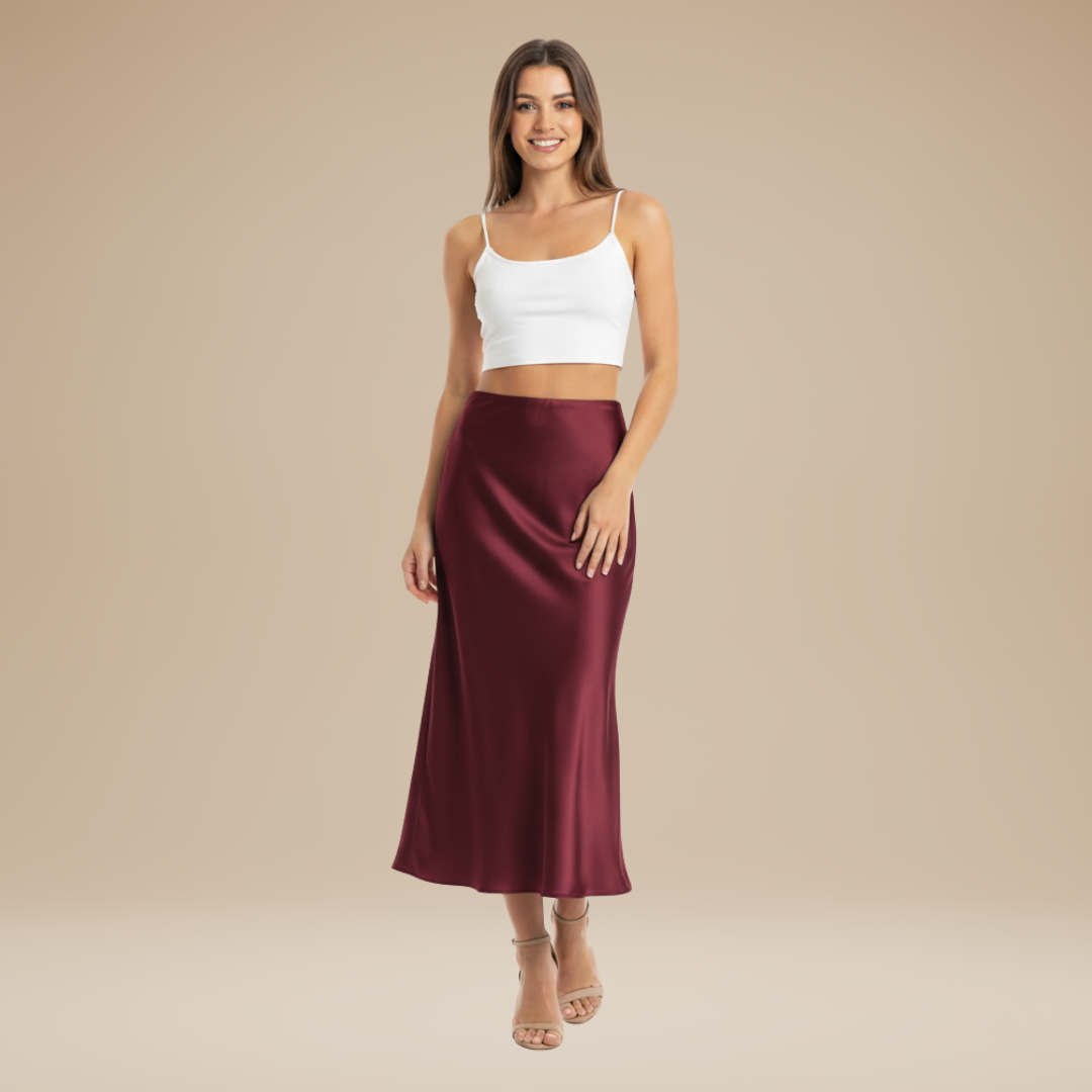 Adelina | Elegant Silky Skirt