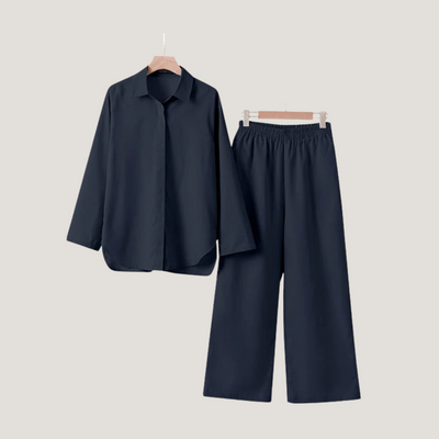Sibilla | Completo Donna con Camicia e Pantaloni Larghi