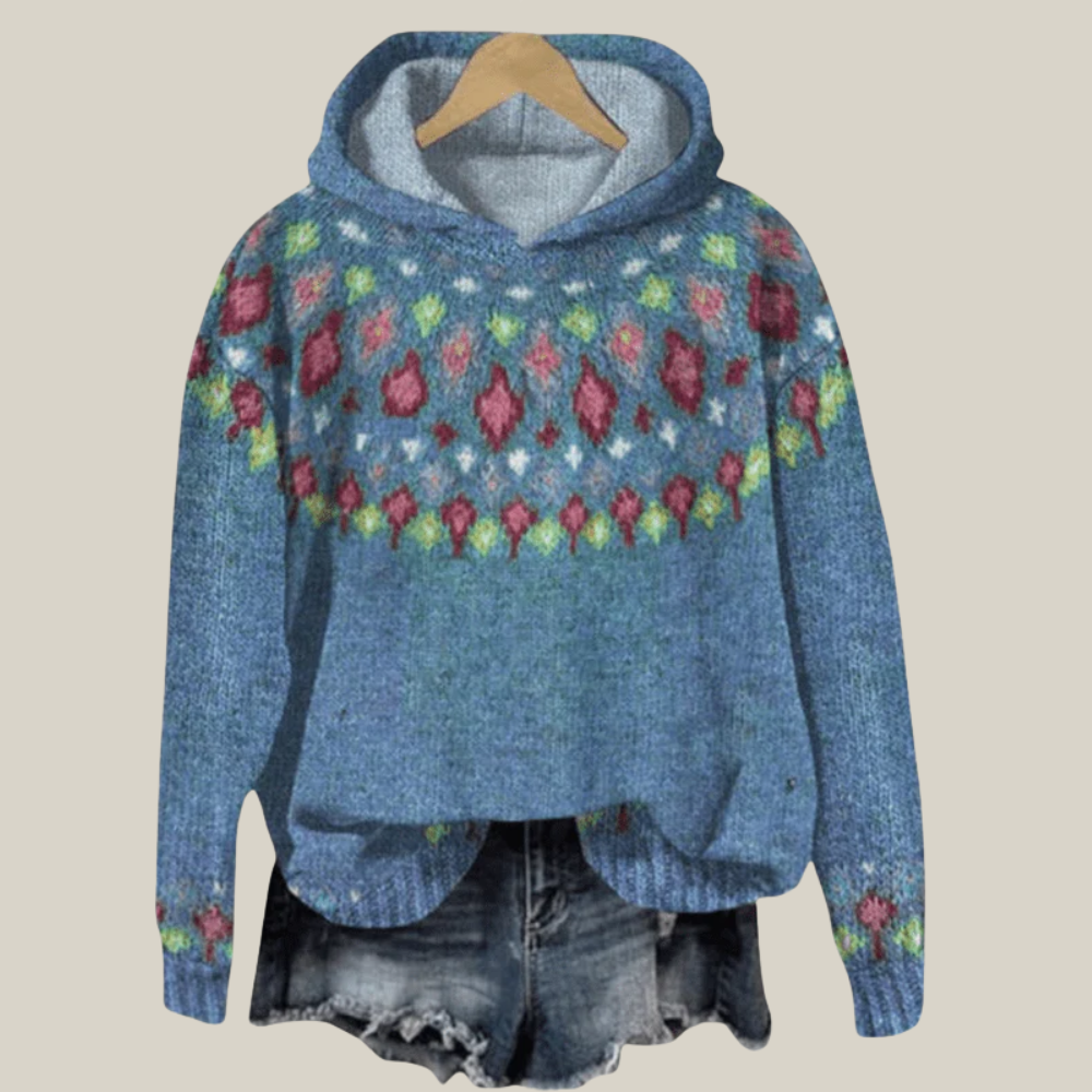 Giada | Maglione Jacquard con Cappuccio