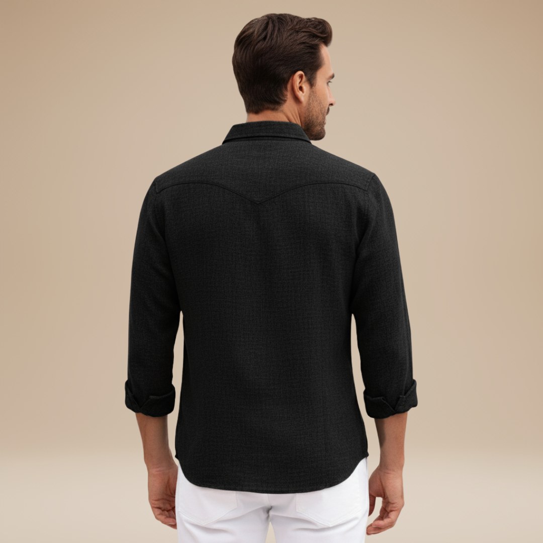 Alessio | Men's Linen-Effect Shirt