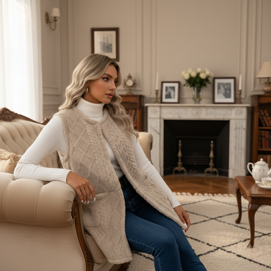 Gilet Donna Strutturato Senza Maniche