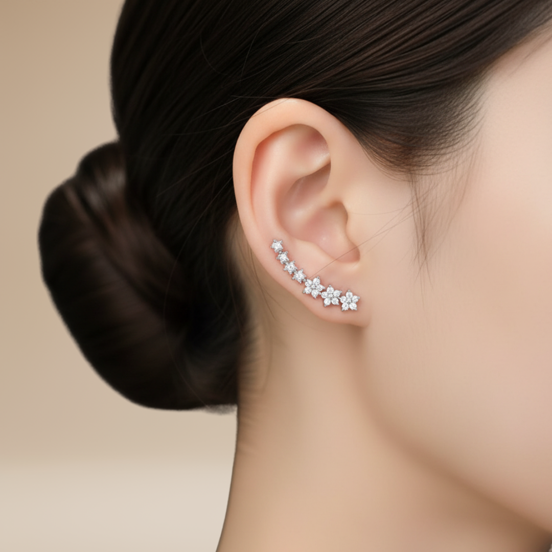 Eva | Orecchini Donna in Argento 925 dal Design Floreale