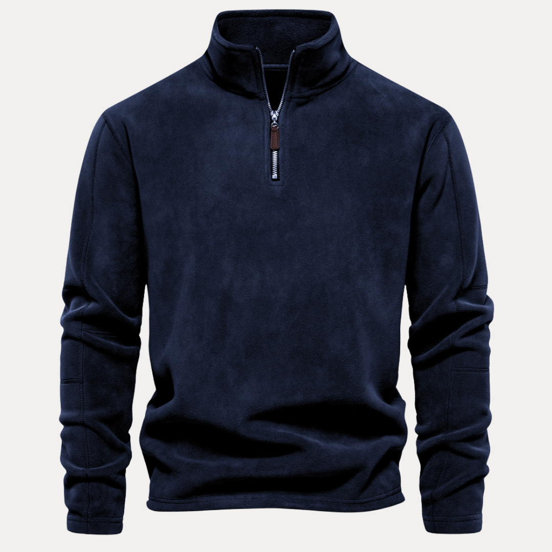 Riccardo | Maglione in Pile con Mezza Zip